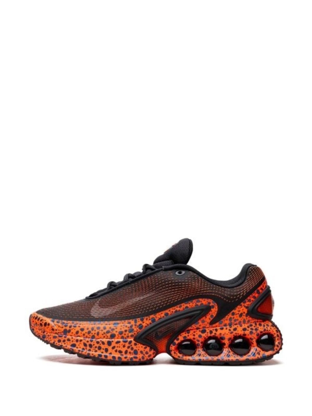 Nike AIR MAX DM Men’s Orange and Black Speckled-Pattern Sneakers